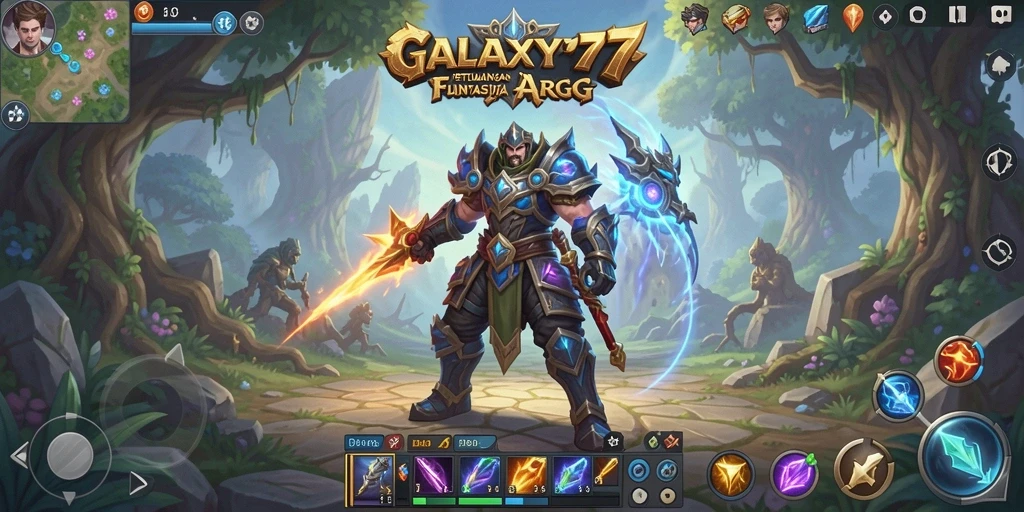 Tampilan gameplay yang mendebarkan di dunia ARPG yang epik.