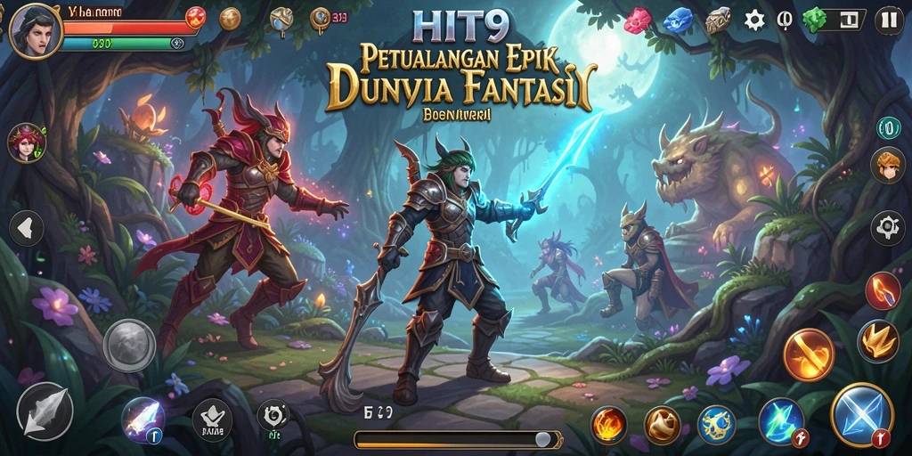Tampilan gameplay epic dari HIT9 yang menampilkan pertarungan seru.