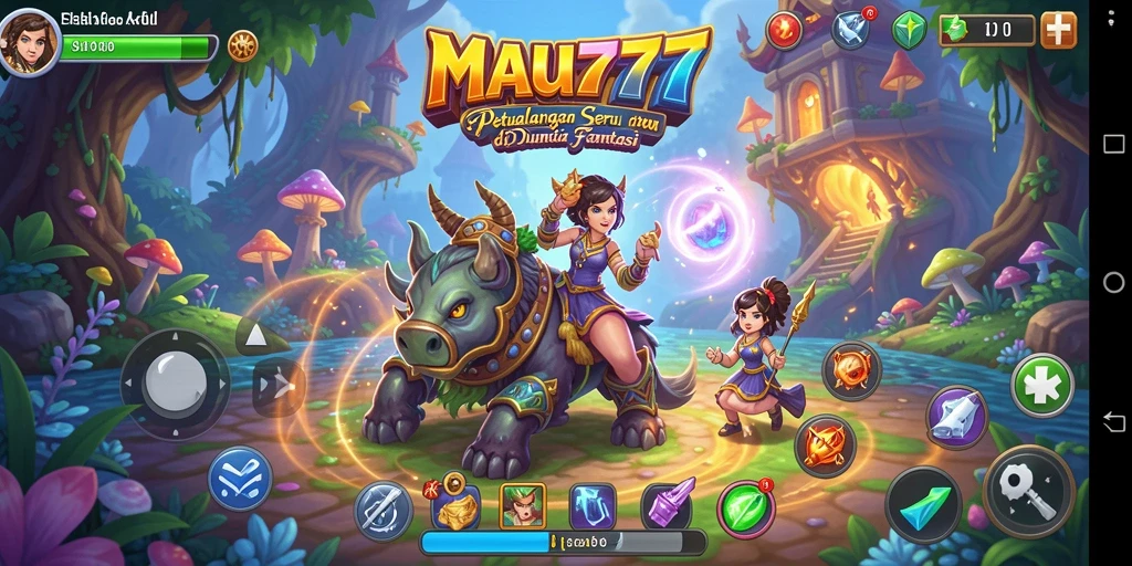 Tangkapan layar gameplay <strong>MAU777</strong> menampilkan petualangan mendebarkan di lingkungan magis.